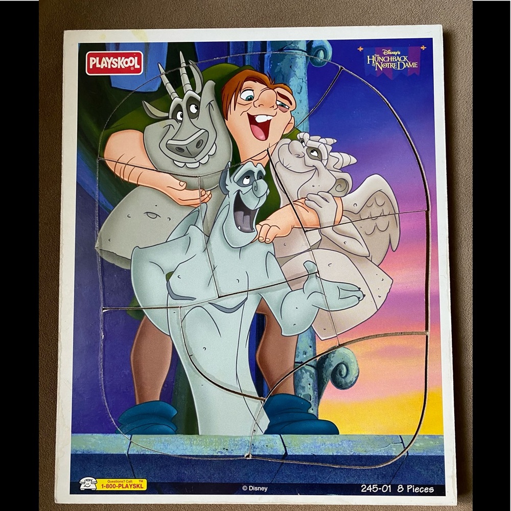 Vintage Disney Hunchback Board Puzzle